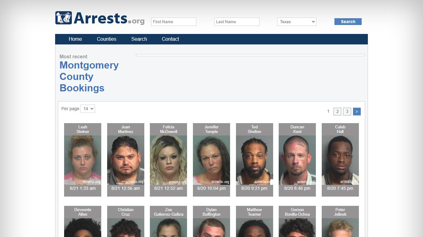 Montgomery County Arrests and Inmate Search