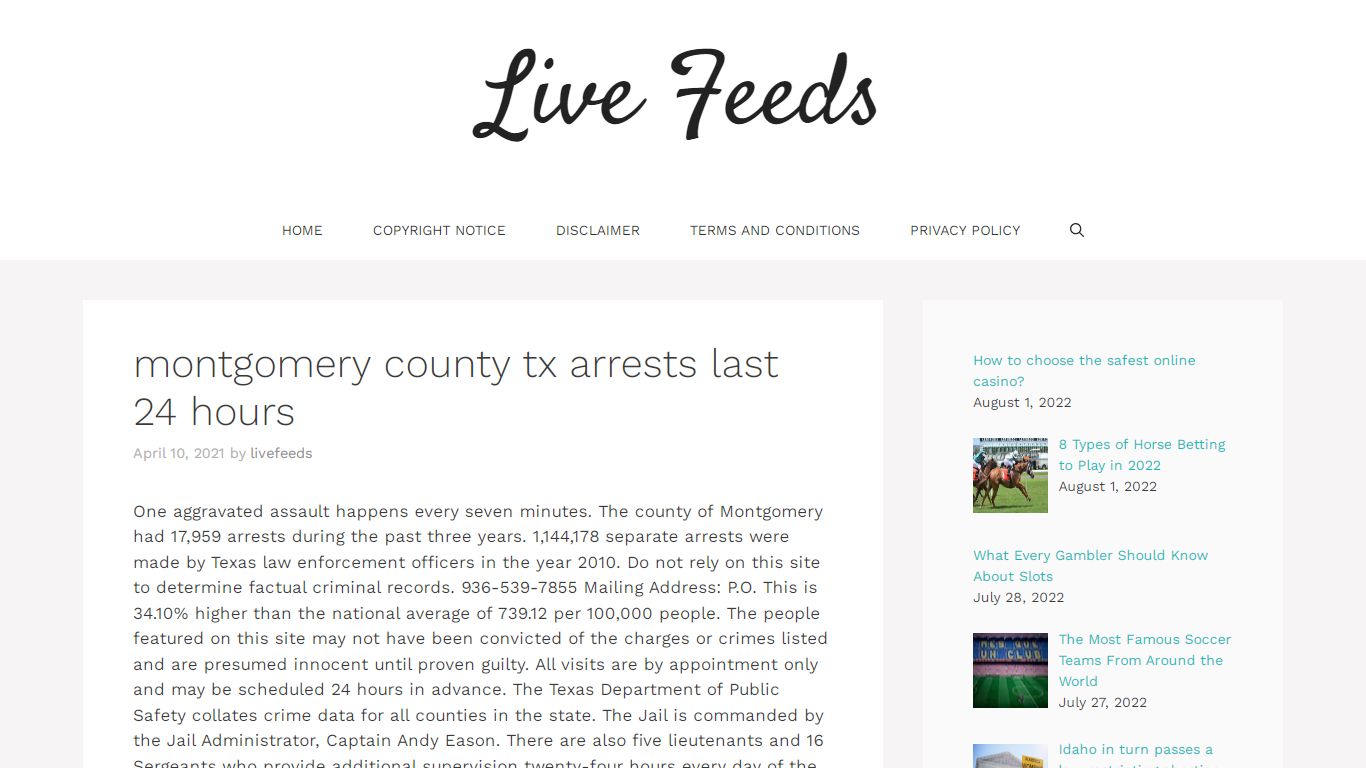 montgomery county tx arrests last 24 hours - Live Feeds