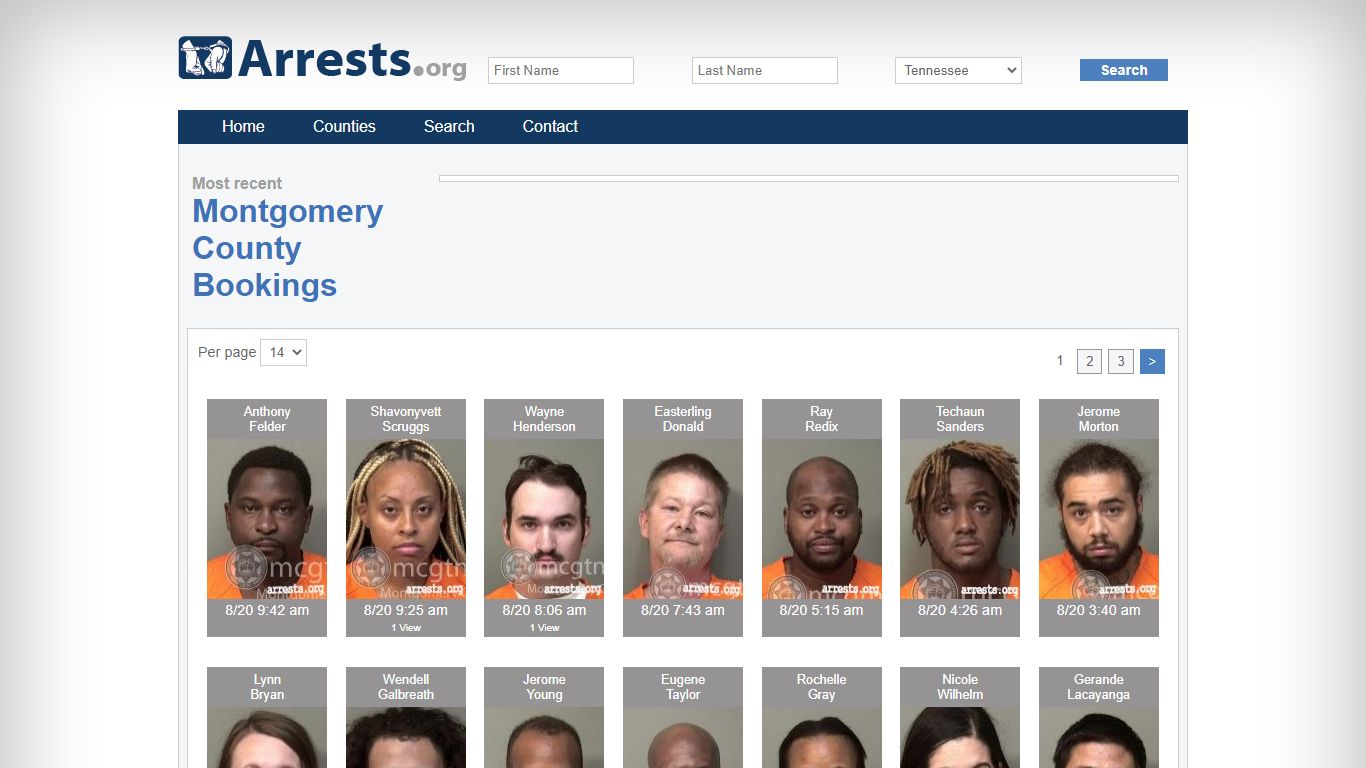 Montgomery County Arrests and Inmate Search